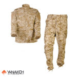 پیراهن شلوار تاکتیکال پارچه usmc دیجیتال خاکی - xs