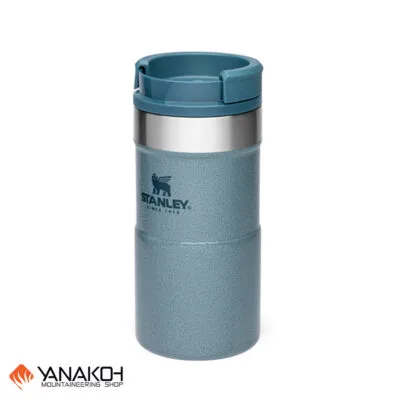 ماگ قفل دار 250 میلی لیتر استنلی (STANLEY) سری CLASSIC مدل neverleak travel mug یخی