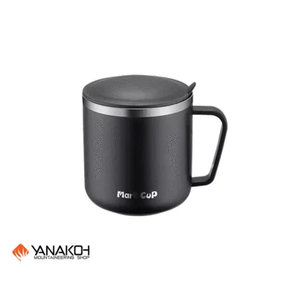 لیوان کوهنوردی دو جداره مارک کاپ Mark Cup دسته دار ۴۰۰ میل MULTI-LAYER FAST FOOD CUP